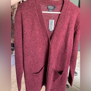 Pendleton wool button up cardigan